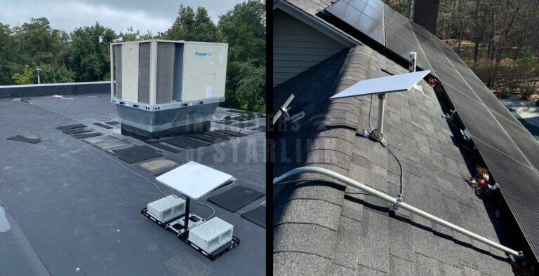 Installing Starlink on a Roof DIY.