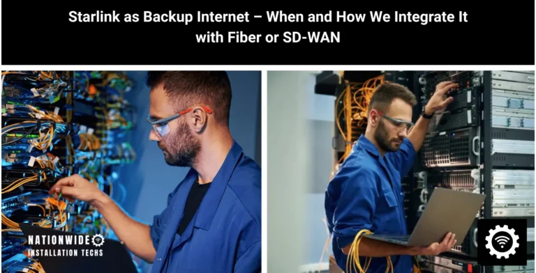Starlink as Backup Internet – When and How We Integrate It with Fiber or SD-WAN.