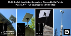 multi-starlink-installation-streamside-rv-park-pulaski-ny-full-coverage-for-60-rv-sites-on-157-acres.