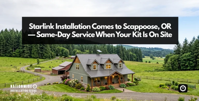 Professional and certified starlink installation in Scappoose, OR.