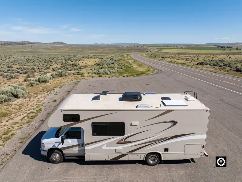 Nationwide mobile Starlink installation for RVs, vans and trucks, flat dish flush-mounted on the roof by expert technicians.